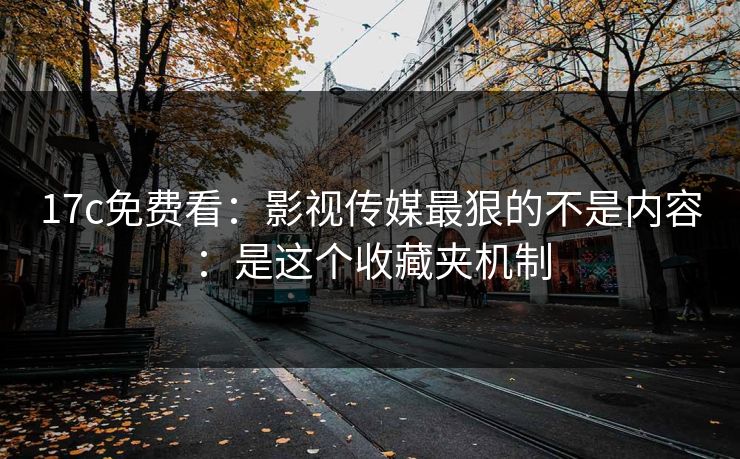 17c免费看：影视传媒最狠的不是内容：是这个收藏夹机制  第1张