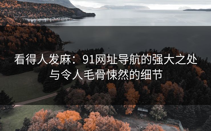 看得人发麻：91网址导航的强大之处与令人毛骨悚然的细节  第1张